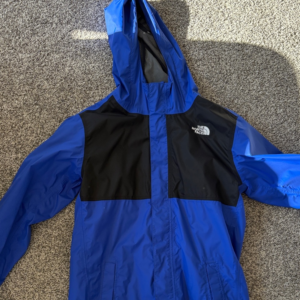 The North Face Royal Blue and Black Hooded Jacket